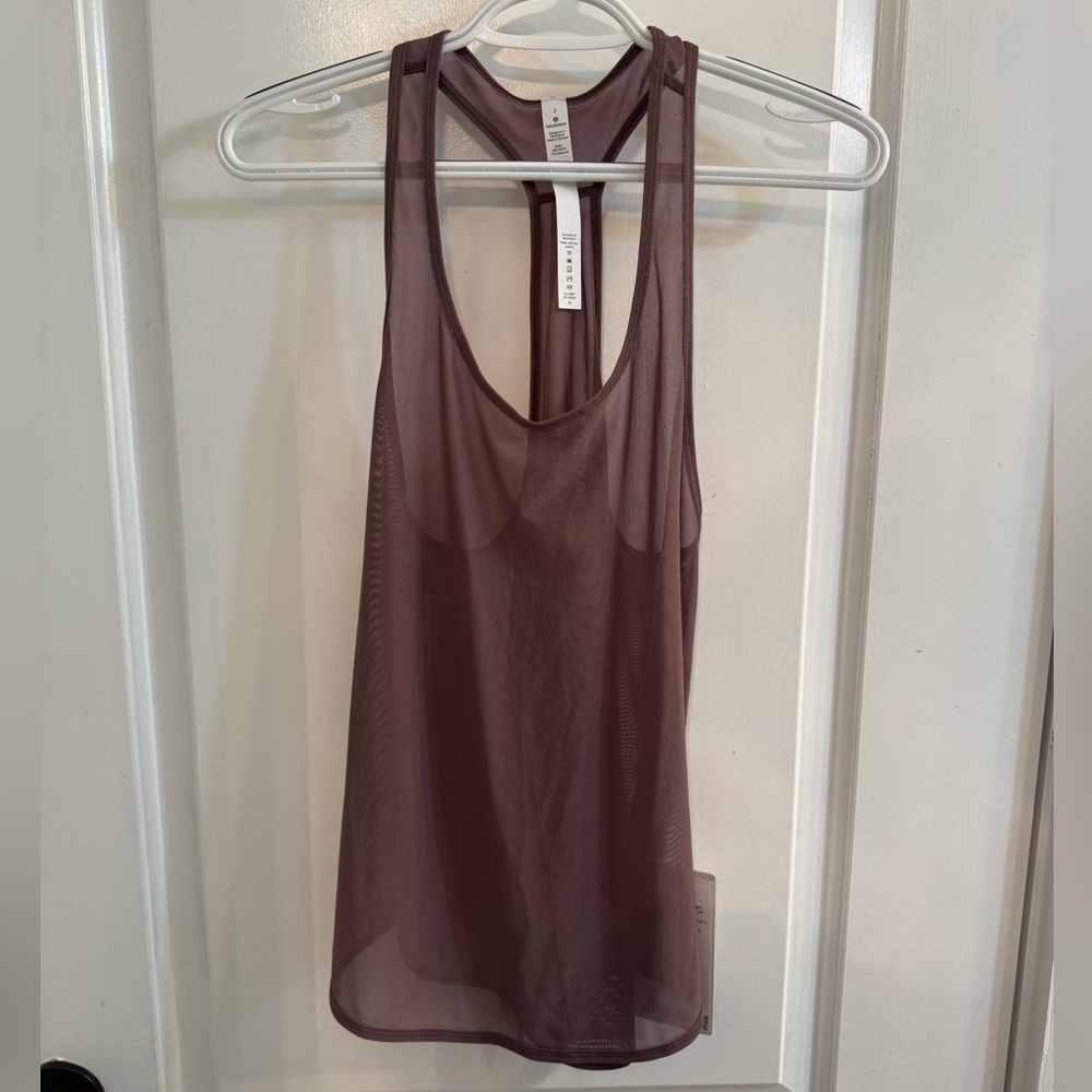 Lululemon 105 Singlet Mesh Mauve NEW WITH TAGS